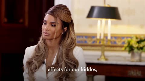 Ciara and her family visit the white House to discuss kids vaccine with the first lady