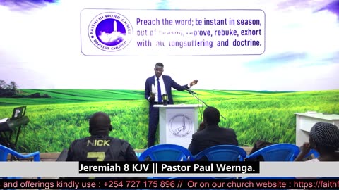 Jeremiah 8 KJV || Pastor Paul Weringa.