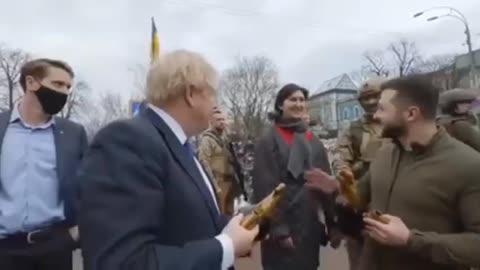 U.K. PRIME MINISTER BORIS JOHNSON MEET WITH PRESIDENT VOLODYMYR ZELENSKYY IN UKRAINE