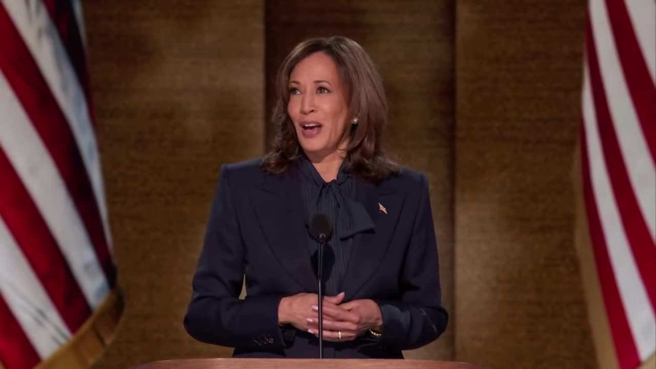 Despite not earning a single Primary Vote, Kamala Harris accepts Democrat Nomination at DNC