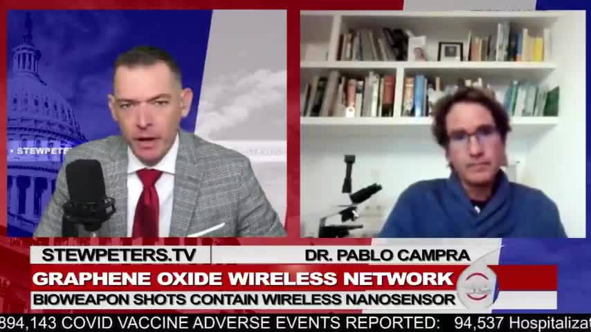 GRAPHENE Oxide WIRELESS NETWORK, BIOWEAPON SHOTS (Dr Pablo Campra #Stew Peters Show)