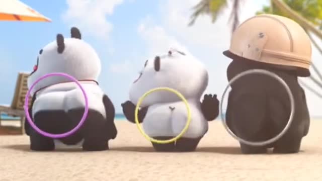 cute panda funny status | panda funny video | leer and guoguo |#shorts