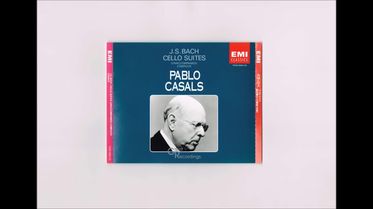 J.S.Bach - Cello Suite No.3 Pablo Casals