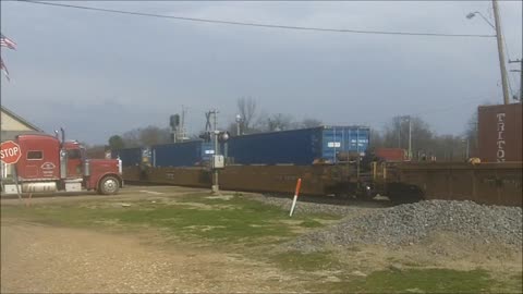 Amtrak and CN Train on the Yazoo Sub