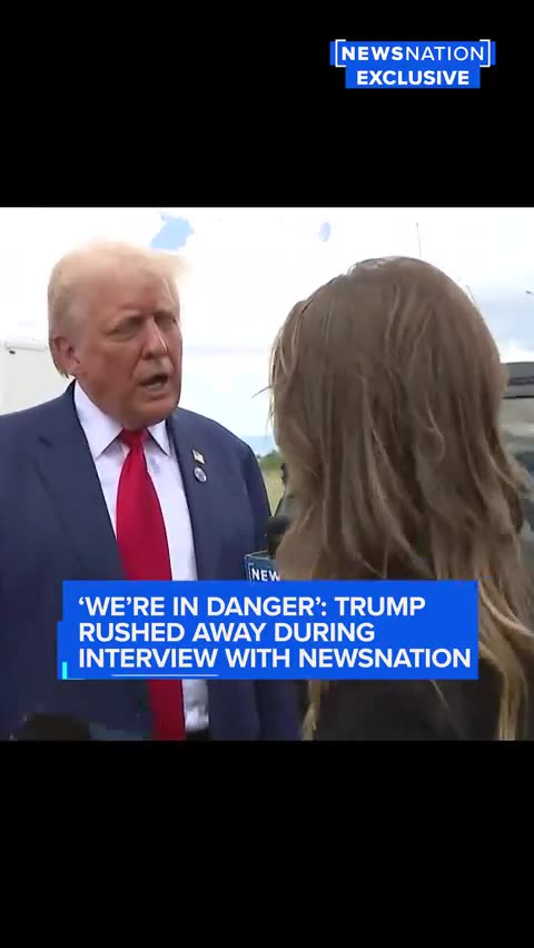 MUST WATCH: Donald Trump Ends Interview Because of a Highly Dangerous Threat
