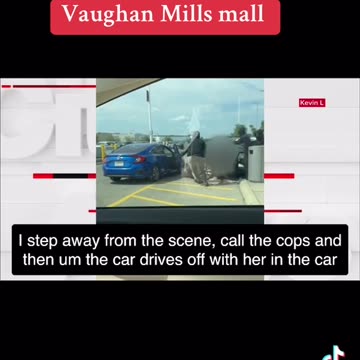 Attempted napping of a woman in Vaughan Mills shopping mall Ontario Canada