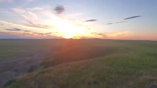 SUNSET IN THE BADLANDS !