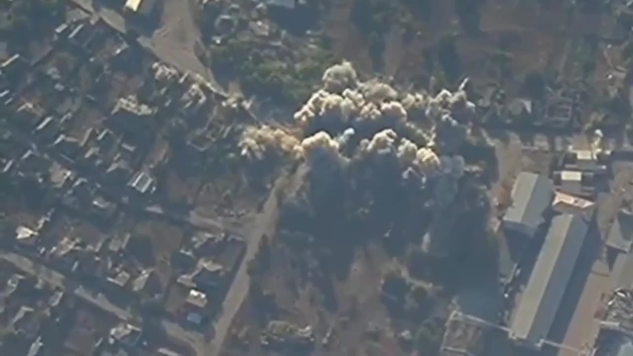 And in the sky hangs a snide Russian reconnaissance drone - shooting a movie.