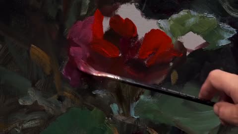 Draw Red Flowers