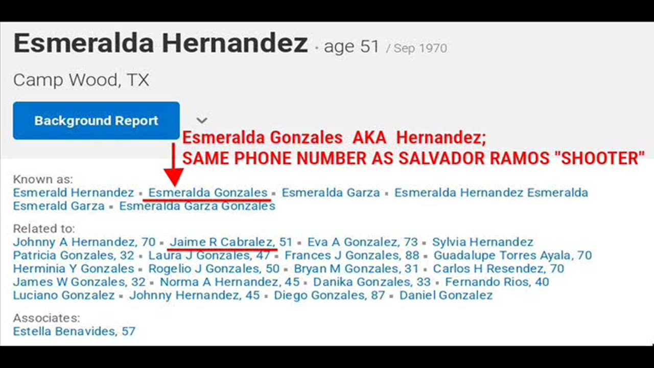 Uvalde 'Random' Shooter Shares Phone Line With Relatives Claiming Victims - DOCUMENTATION