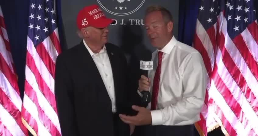 Interview with President Donald J Trump - Save America Rally