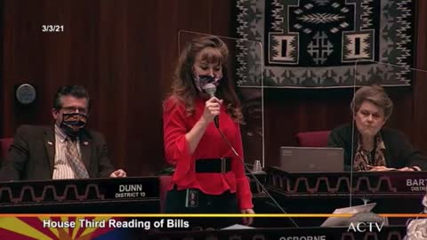 AZ State Rep Hesitates, Makes Dramatic Statement, Votes For Mask Freedom Bill