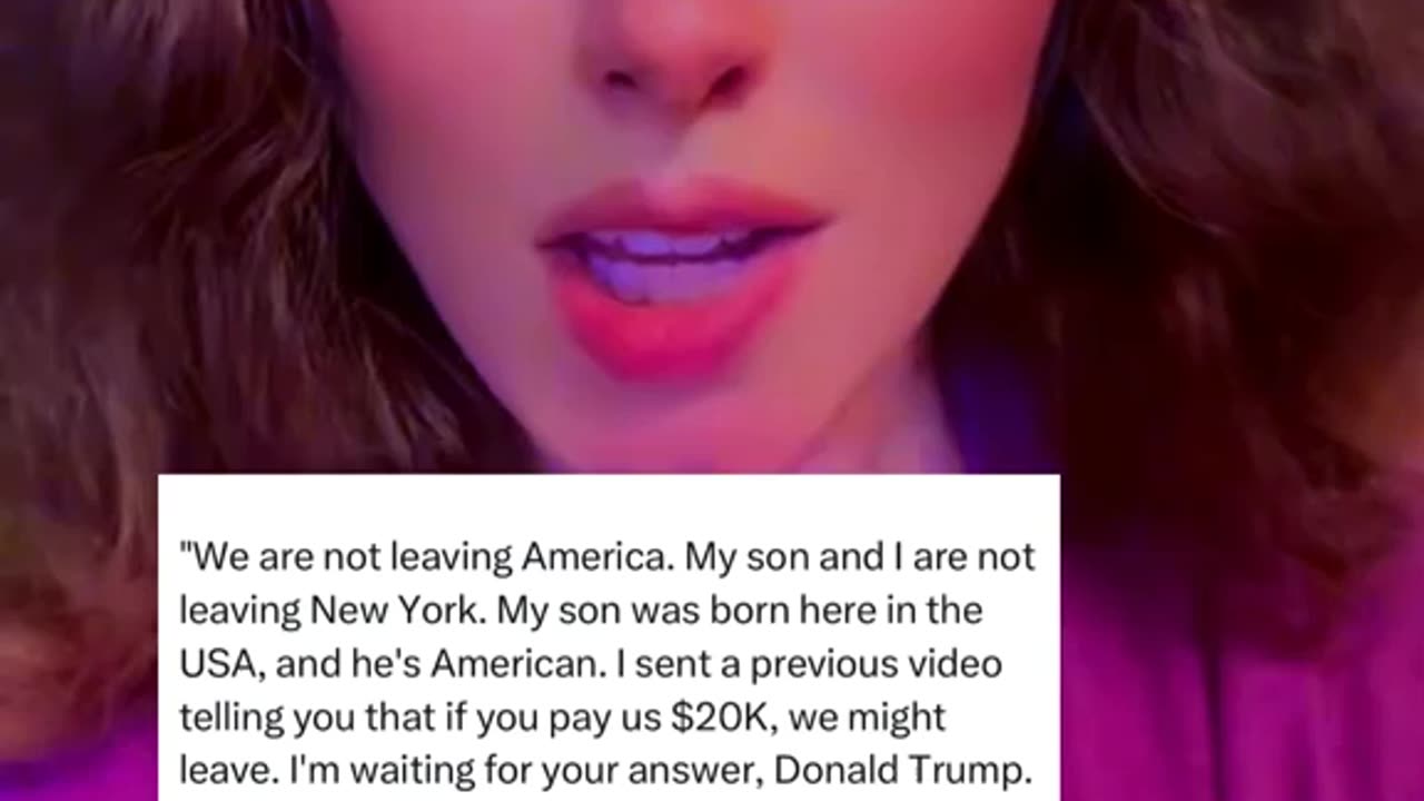 Illegal will not leave unless the USA government gives him 20k