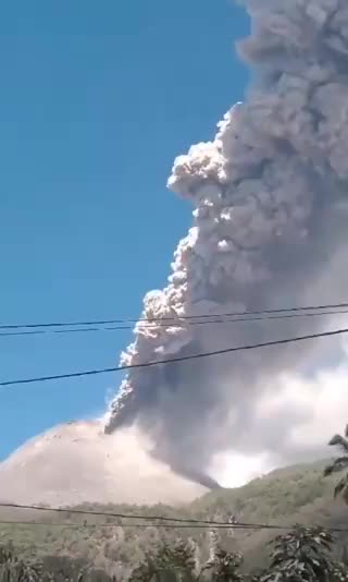 An outbreak of activity at the Lewotobi volcano located in Indonesia.