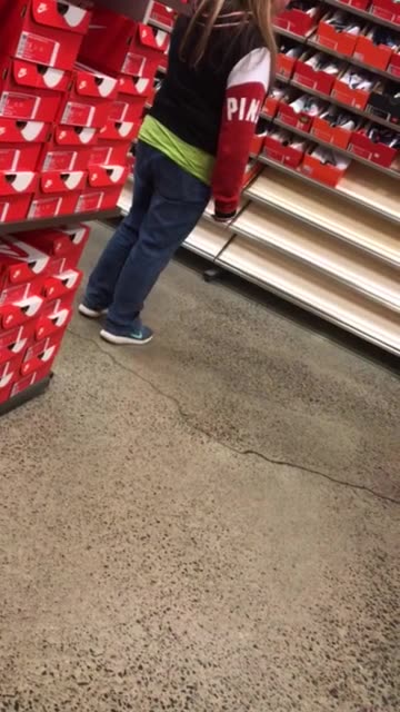 Brunette White Thong Slip at the Shoe Store