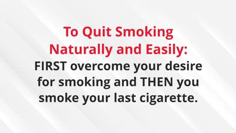 How to Quit Smoking Naturally Even if You Love Cigarettes