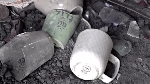 Blood removed from village destroyed by Hamas