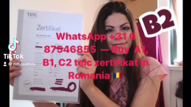 Whatsapp: +31 6 87546855 - So erhalten Sie Original Telc Deutsch Zertifikate in Berlin