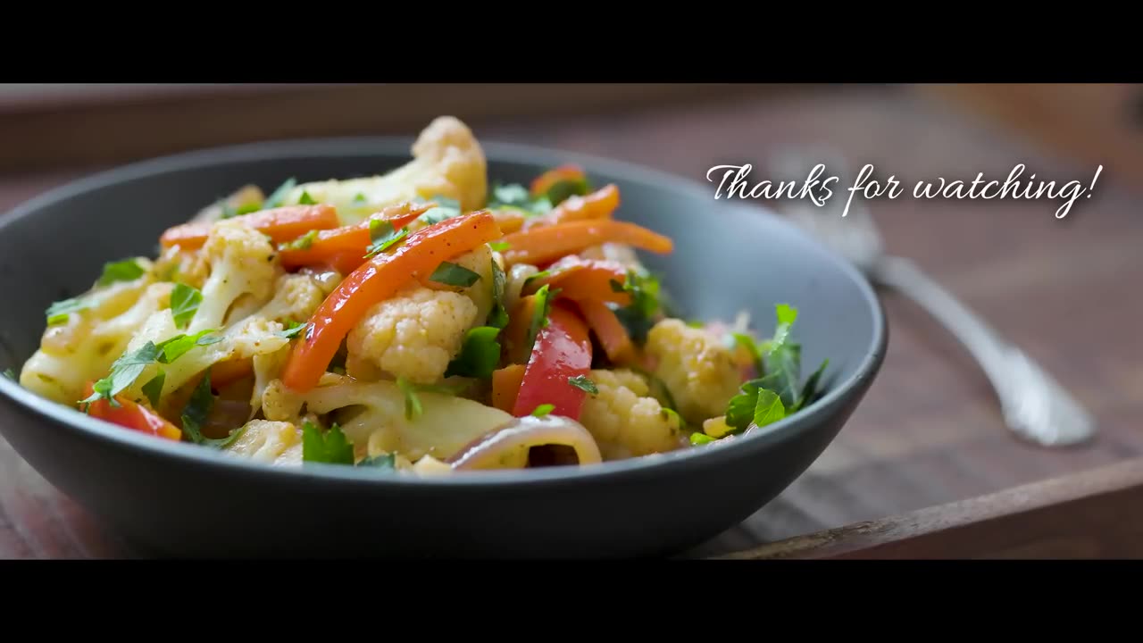 WARM CAULIFLOWER SALAD Recipe with Carrots and Peppers | Easy Vegetarian an...