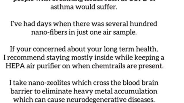 Air Quality Test After Government Chemtrails