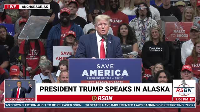 FULL SPEECH: President Donald J. Trump at Save America Rally, Anchorage, AK 7-9-22