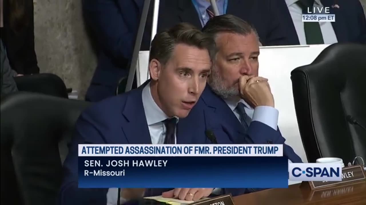 Hawley Confronts Secret Service Director After Trump Assassination Attempt: ‘No One Has Been Fired''