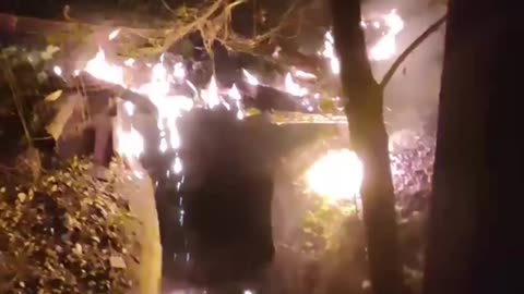 Russian Soldier Films Aftermath of Thermite Drone Attack