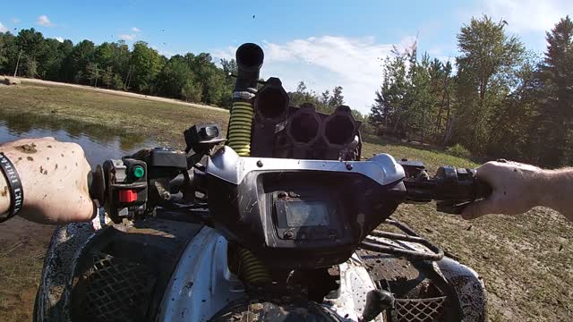 Out for a rip on my built atv