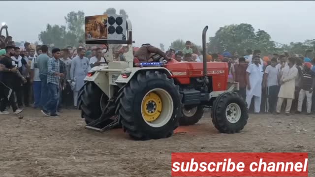 Driver shows stunt skills with A Swaraj tractor 855
