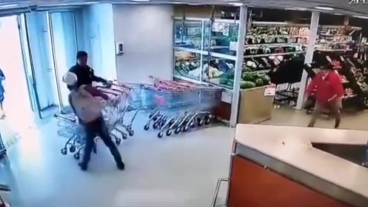 Shoplifter Down: Security Guard Gets an Assist From Customer With a Coke Bottle