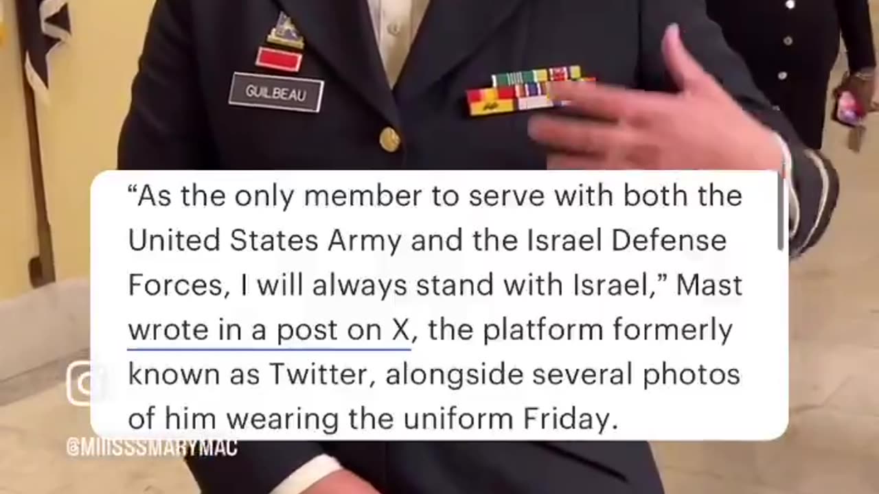 CPT Josie Guilbeau (USAINSCOM ret.) confronts Israeli asset Rep Brian Mast