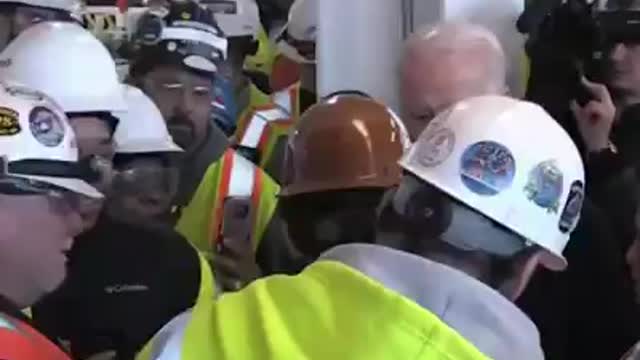 Crime biden talking to the people