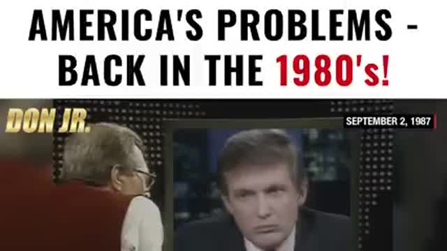 Mind blowing Video: Trump Predicted All of America's Problems - Back in the 1980's