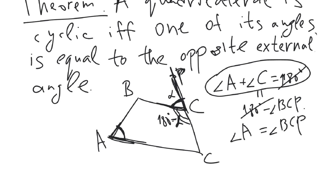 Cyclic quadrilaterals (= inscribed quadrilaterals) | plane geometry | elementary level