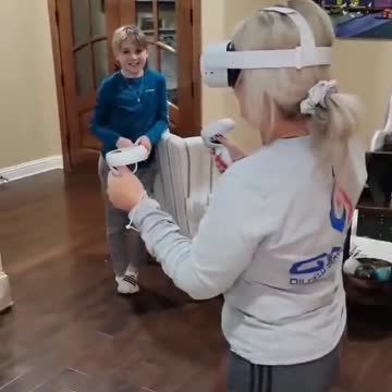 When my mom wears my play glasses