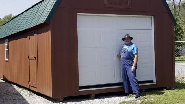14x32 lofted portable Garage