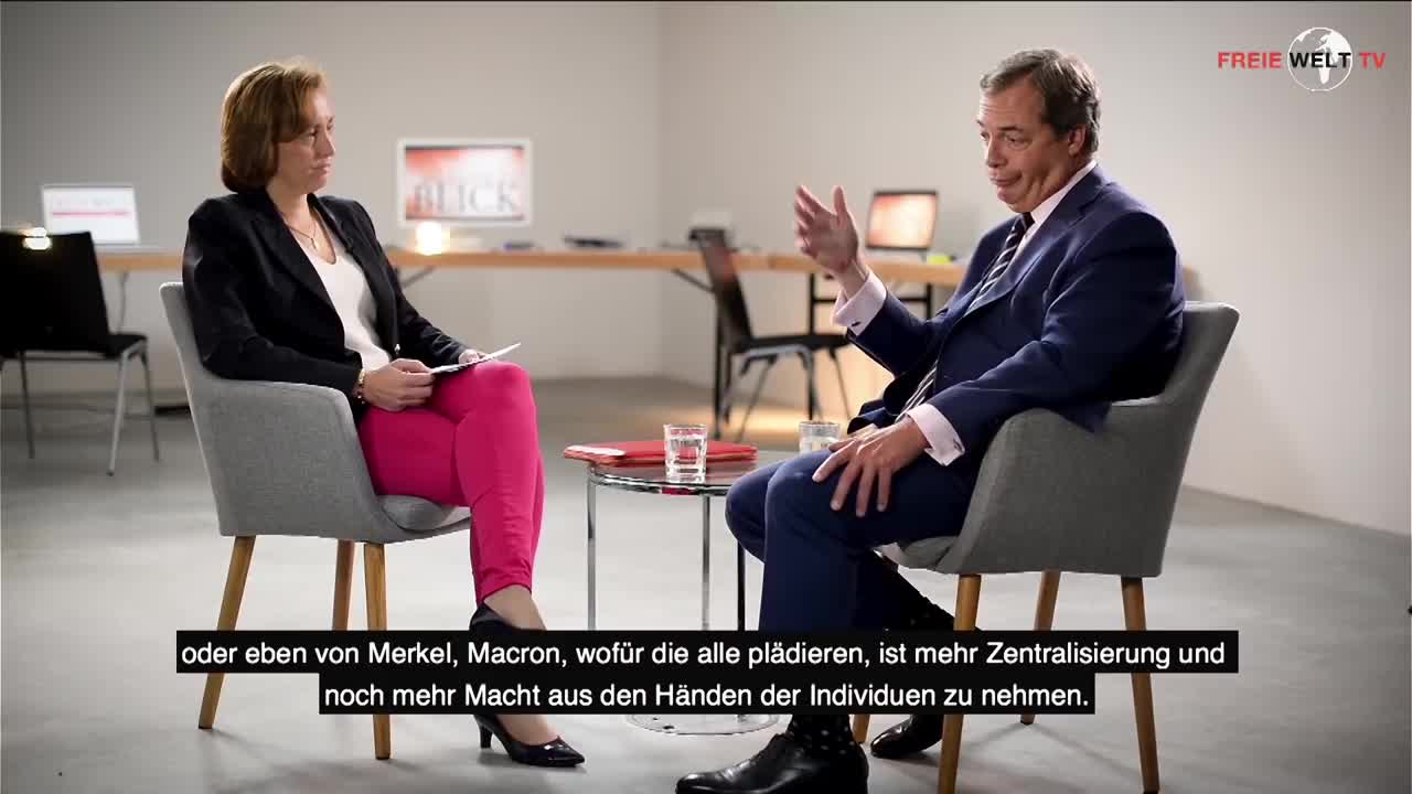 Nigel Farage und Beatrix von Storch über den Brexit und die EU, aufgezeichnet Ende 2017