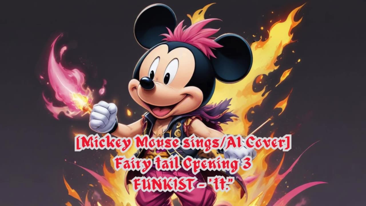 [Mickey Mouse sings/AI Cover] Fairy tail Opening 3 | FUNKIST - "ft."