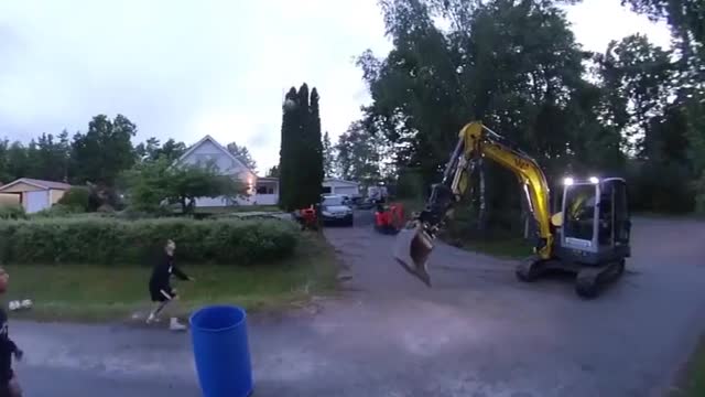 excavator football