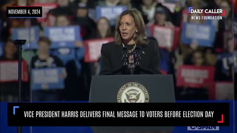 Vice President Harris Delivers Final Message To Voters Before Election Day