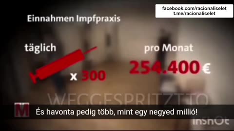 NÉMETORSZÁG - havonta átlag 254.400€-t kaptak a praxisban az oltásokért