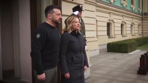 Italy's Meloni signs a bilateral security agreement with Ukraine's Zelenskyy.