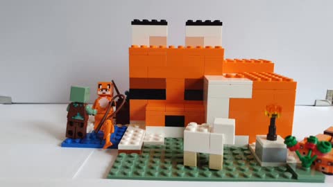 Lego Minecraft Fox House Adventure Stop Motion