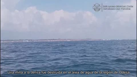 Una mina a la deriva fue destruida en el área de agua de la región de Odesa