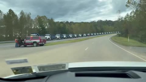 The Cavalry Arrives in NC Mountains - Dump Truck Train