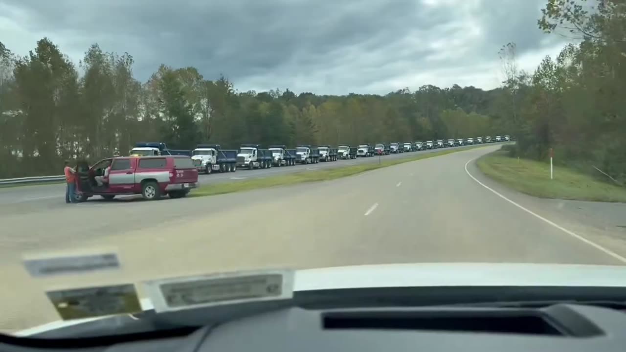 The Cavalry Arrives in NC Mountains - Dump Truck Train