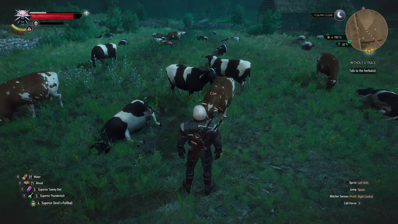 The Witcher 3 cow farming