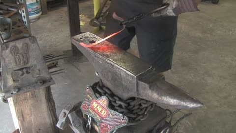 Forging three double hooks