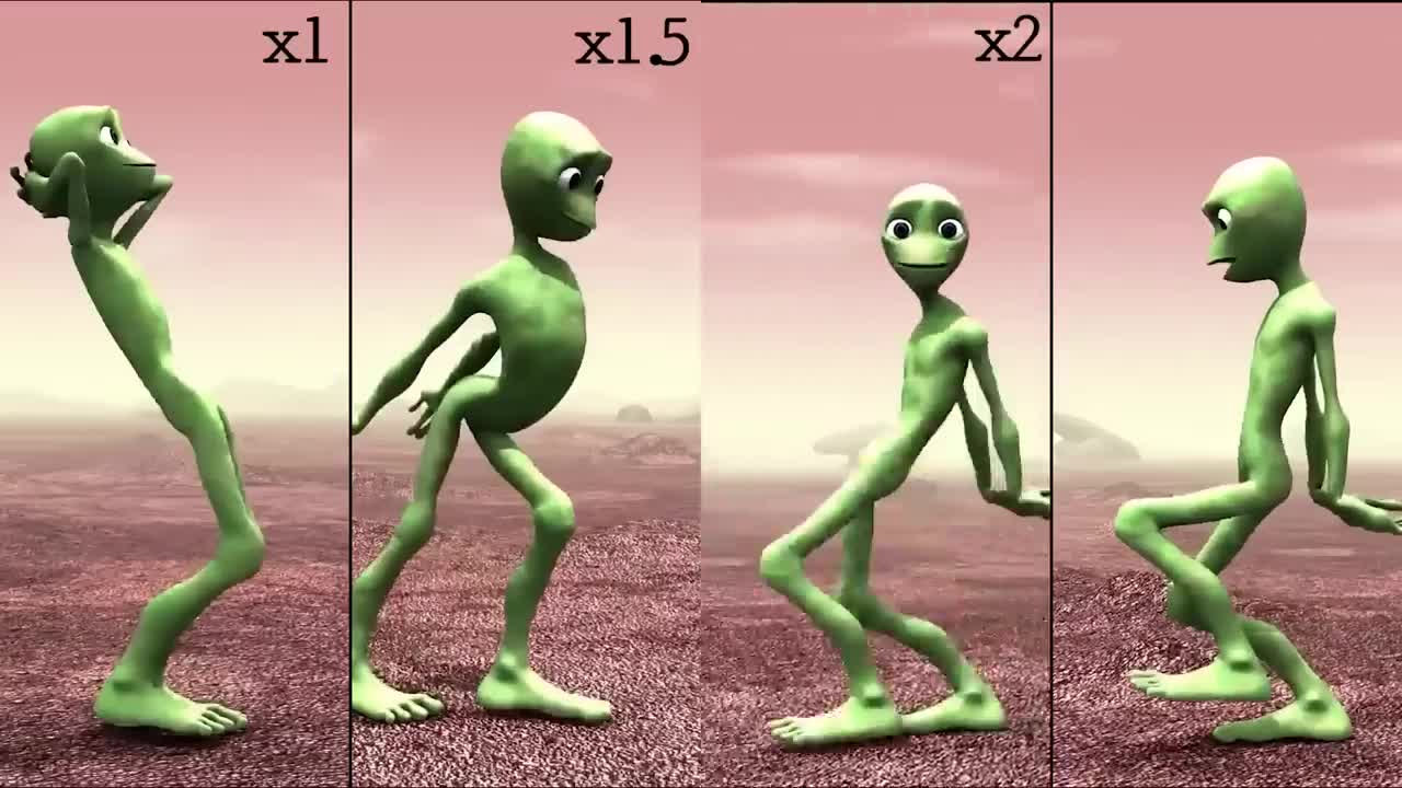 Best alien green dance