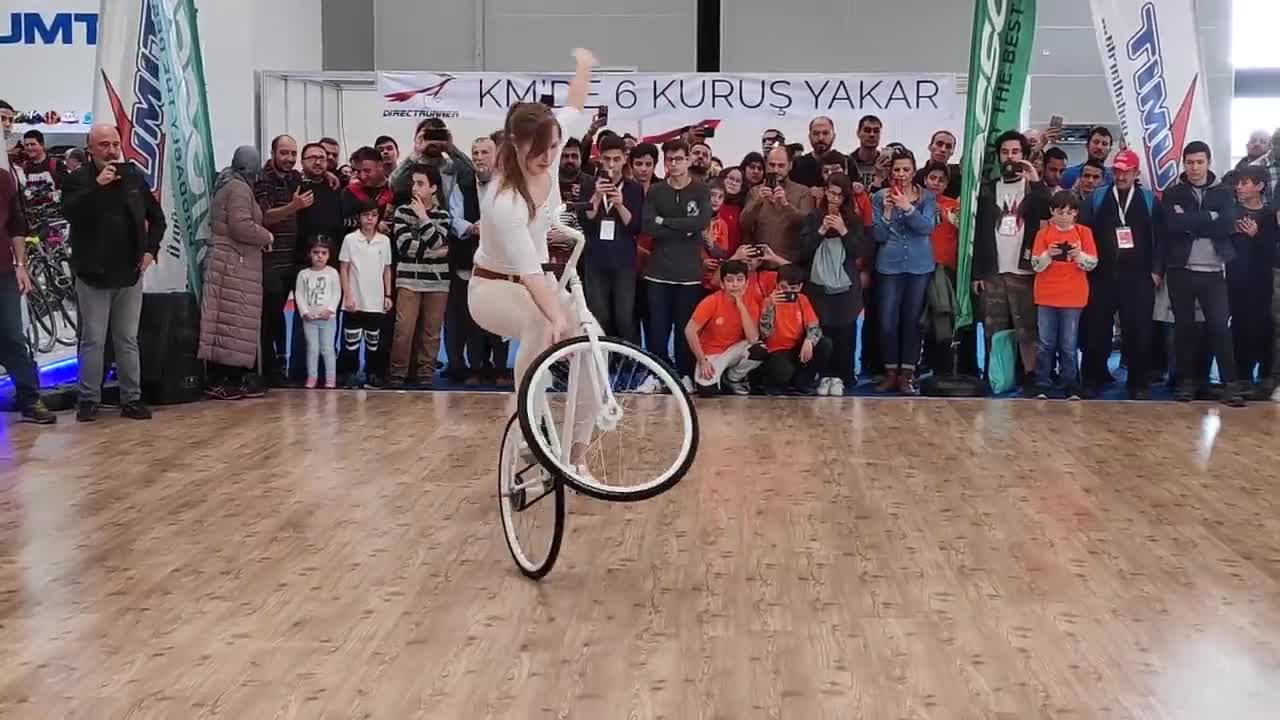 Girl Biker Performs - You Must See-14